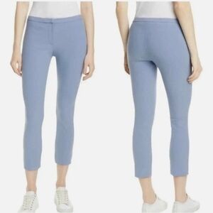 Theory Classic Skinny Pant Crop Perform Tech Trousers Blue Size 6